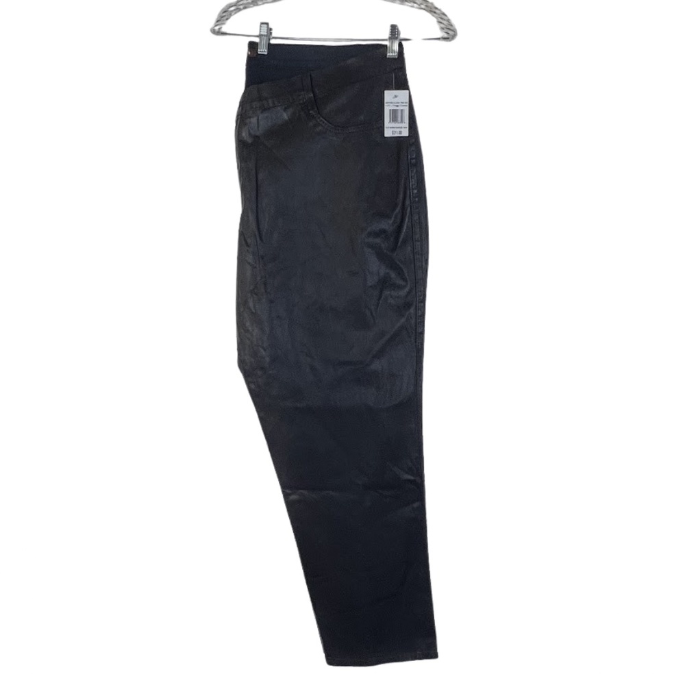 James Jeans Twiggy Z Coated Leather Like Skinny Blue/Black Size 24 NWT - Picture 7 of 16